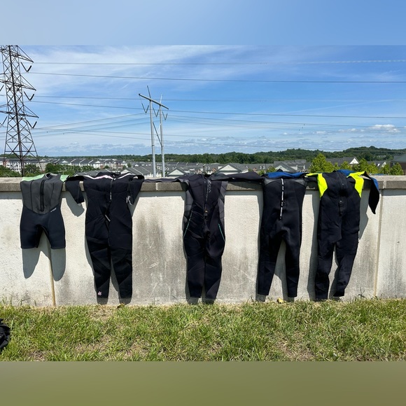 A family set of wetsuits! Here I’m selling 5 different items for a group price!
